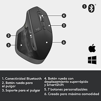 Logitech MX Master 2S Mysz bezprzewodowa z Bluetooth